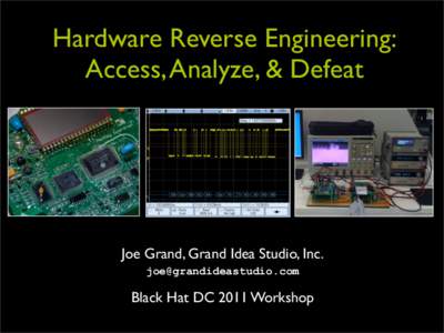 Hands-On Hardware Hacking and Reverse Engineering Techniques