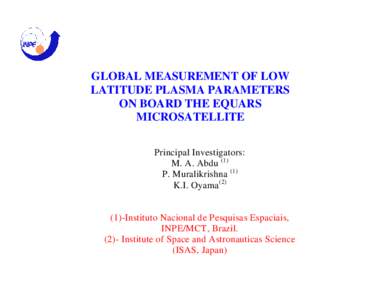 Plasma diagnostics / Electron / Plasma / Langmuir probe / Measuring instrument / Electric current / Physics / Plasma physics / Quantum electrodynamics