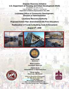 Poverty / Community Development Block Grant / HOME Investment Partnerships Program / Business continuity planning / Louisiana Recovery Authority / Affordable housing / United States Department of Housing and Urban Development / Housing