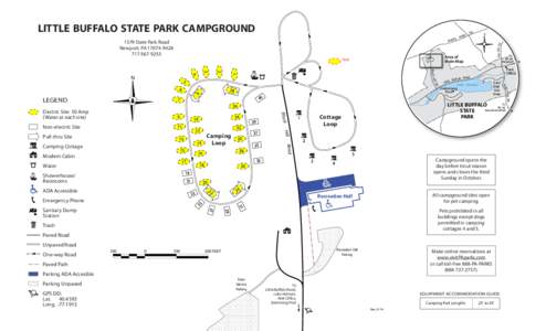 Little Buffalo State Park Campground Map Brochure