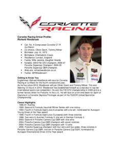 Corvette Racing Driver Profile: Richard Westbrook    