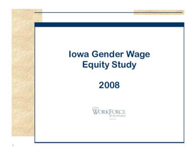 Iowa Gender Wage Equity Study[removed]