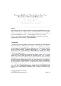 Constraint Qualification Failure in Second-Order Cone Formulations of Unbounded Disjunctions Hassan Hijazia,1 , Leo Libertib a The  Australian National University, CSIRO-Data61, Canberra ACT 2601 Australia