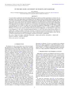 The Astrophysical Journal Letters, 767:L7 (5pp), 2013 April 10  Cdoi:L7