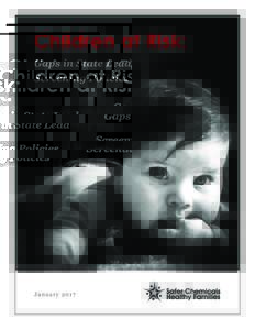 Children at Risk: Gaps in State Lead Screening Policies Written by: Jennifer Dickman Safer Chemicals, Healthy Families