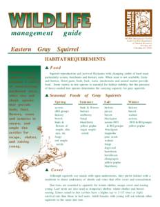 management Eastern Gray  guide