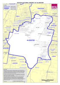 STATE ELECTORAL DISTRICT OF ALGESTER LEGEND BRISBANE CENTRAL Adjacent District District Boundary Suburb / Locality