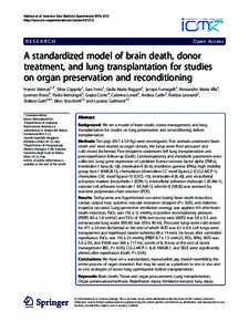 Valenza et al. Intensive Care Medicine Experimental 2014, 2:12 http://www.icm-experimental.com/contentRESEARCH  Open Access