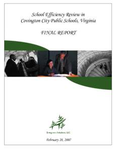 School Efficiency Review in Covington City Public Schools, Virginia FINAL REPORT February 28, 2007