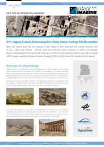 Geography / Geographic data and information / Unmanned spacecraft / Nineveh Governorate / Earth observation satellites / Open-source intelligence / Hatra / Nimrud / DigitalGlobe / Assur / GeoEye / Satellite imagery