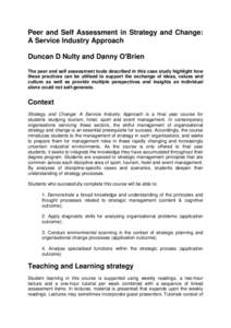 Evaluation methods / Language education / Peer feedback / E-learning / Constructive alignment / Tutorial / Evaluation / Education / Educational psychology / Learning