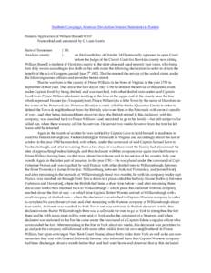 Southern Campaign American Revolution Pension Statements & Rosters Pension Application of William Bussell W337 Transcribed and annotated by C. Leon Harris State of Tennessee Hawkins county