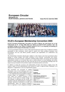 European Circular Newsletter for ICLEI members, partners and friends European