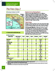 California Fire Siege October 22, 2007 The Fires: Day 2 Monday, October 22, 2007 Total acreage