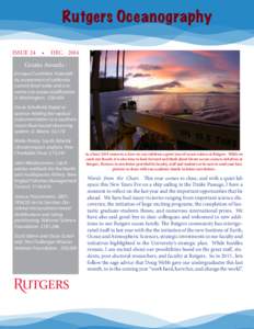 Rutgers Oceanography Issue 24 •  DEC. 2014