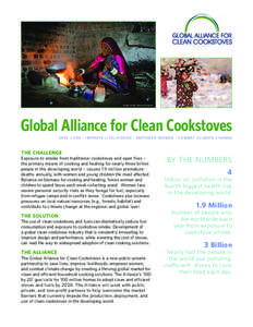 Photo Credit: Michael Benanav  Photo Credit: Michael Benanav Global Alliance for Clean Cookstoves save lives | improve livelihoods | empower women | combat climate change