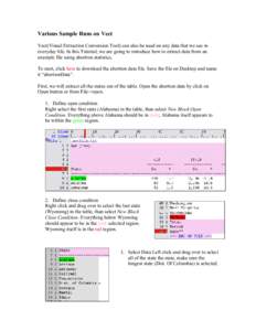 Various Sample Runs on Vect Vect(Visual Extraction Conversion Tool) can also be used on any data that we see in everyday life. In this Tutorial, we are going to introduce how to extract data from an example file using ab