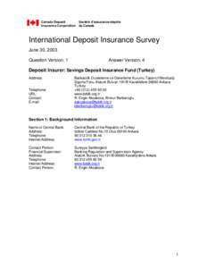 SDIF / Bank regulation / Deposit insurance / Central bank