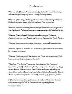 Microsoft Word - Proclamation Diane King.doc