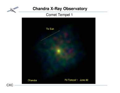 Chandra X-Ray Observatory Comet Tempel 1 CXC  
