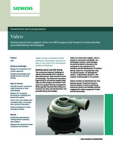 Siemens PLM Valeo case study