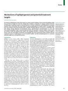 Review  Mechanisms of epileptogenesis and potential treatment