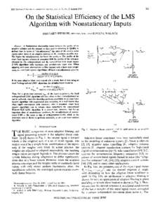 Digital signal processing / Adaptive filter / Bernard Widrow / Multivariate random variable / 2D Adaptive Filters / Least mean squares filter