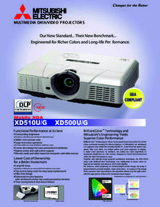 XD500U-G XGA Projector by Mitsubishi Digital Electronics