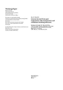 Arms control / Nuclear Non-Proliferation Treaty / Weapons of mass destruction / Disarmament / Nuclear warfare / Confidence and security-building measures / Organization for Security and Co-operation in Europe / NPT Review Conference / Nuclear disarmament / International relations / Nuclear weapons / Nuclear proliferation