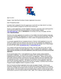 Louisiana Tech University / American Association of State Colleges and Universities / Association of Public and Land-Grant Universities / Dual enrollment / Tuition payments / Lincoln Parish /  Louisiana / Education / Academia