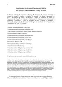 Microsoft Word - IAEA2014_Azechi_Proceedings2014.10.3.doc