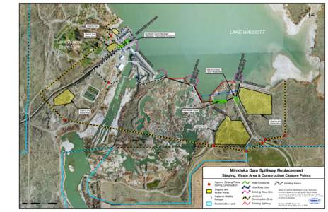 Minidoka Dam Spillway Replacement, Staging, Waste Area, and Construction Closure Points