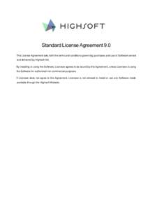 Microsoft Word - Standard License Agreement 7.0.docx