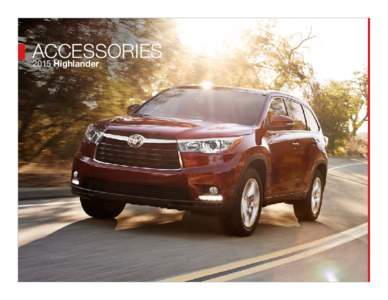 2015 Highlander Accessory eBrochure