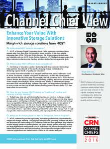 ADVERTISEMENT  Channel Chief View Enhance Your Value With Innovative Storage Solutions