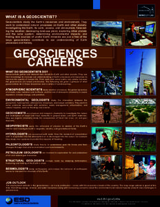 Knowledge / Environment / American Geosciences Institute / Geologist / Geology / Atmospheric sciences / Hydrology / Natural environment / National Center for Atmospheric Research / Earth / Science / Earth sciences