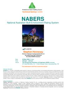 Technical Seminar[removed]NABERS National Australian Built Environment Rating System