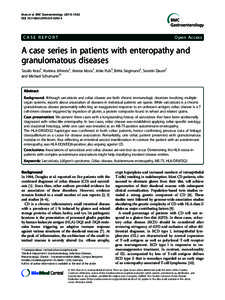 A case series in patients with enteropathy and granulomatous diseases