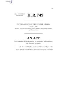 IIB  114TH CONGRESS 1ST SESSION  H. R. 749