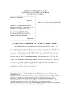 Health / Olmstead v. L.C. / Americans with Disabilities Act / Section 504 of the Rehabilitation Act / Medicaid / Nursing home / Disability / Law / Medicine / Special education in the United States