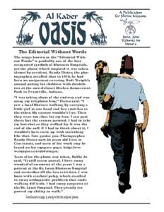 Oasis / British music / Structure / Music / Masonic organizations / Shriners / Potentate