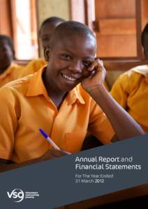 Annual Report and Financial Statements For The Year Ended 31 March[removed]Annual Report & Financial Statements 2012