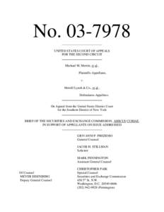 No_________________________ UNITED STATES COURT OF APPEALS FOR THE SECOND CIRCUIT  Michael M. Merritt, et al.,