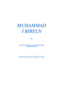 MUHAMMAD I BIBELN Av Hazrat Mirza Bashir-ud-Din Mahmood Ahmad Khalifa-tul-Masih II