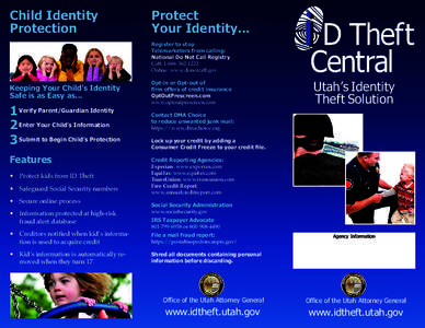 Child Identity Protection Protect Your Identity... Register to stop