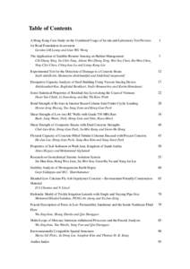 Table of Contents A Hong Kong Case Study on the Combined Usage of In-situ and Laboratory Test Devices for Road Foundation Assessment Gordon LM Leung and Alan WG Wong  1