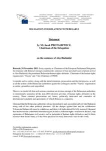 Per Anger Prize / Year of birth unknown / Viasna Human Rights Centre / Belarus / Human rights in Belarus / Europe / Ales Bialiatski / International Federation for Human Rights