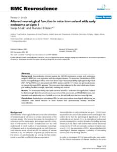 BMC Neuroscience  BioMed Central Open Access