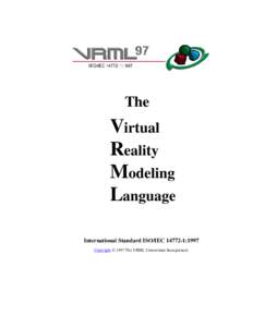 The  Virtual Reality Modeling Language