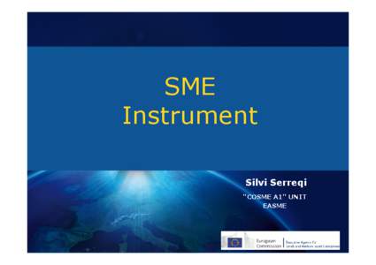 SME Instrument Silvi Serreqi 